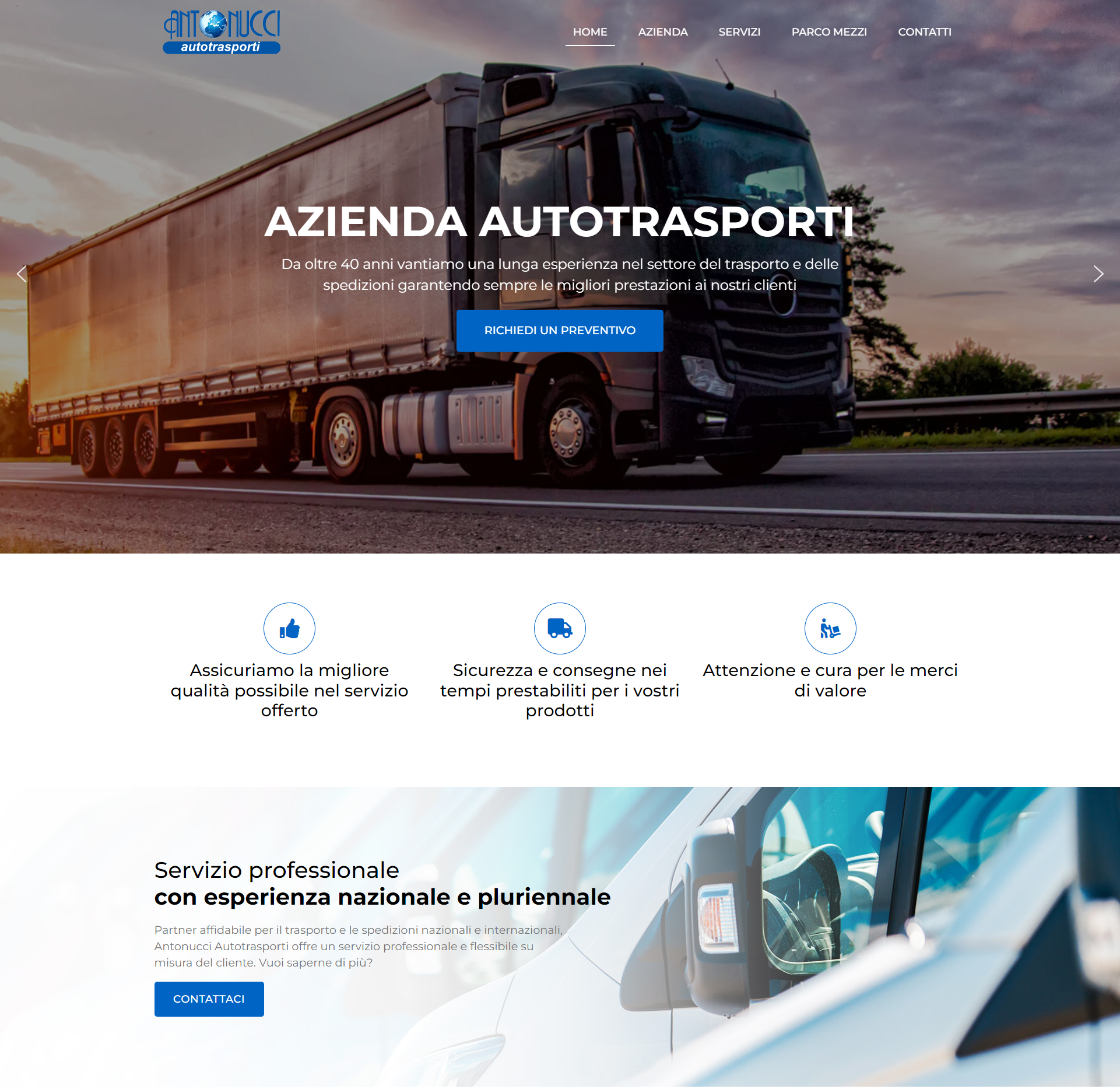 Antonucci Autotrasporti: azienda di trasporto e spedizioni